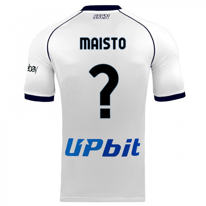 Herren Antonio Maisto #0 Weiß Auswärtstrikot Trikot 2023/24 T-Shirt