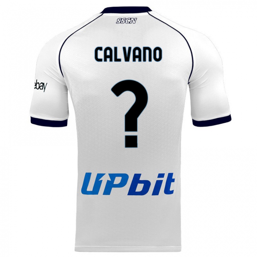 Herren Giovanni Calvano #0 Weiß Auswärtstrikot Trikot 2023/24 T-Shirt