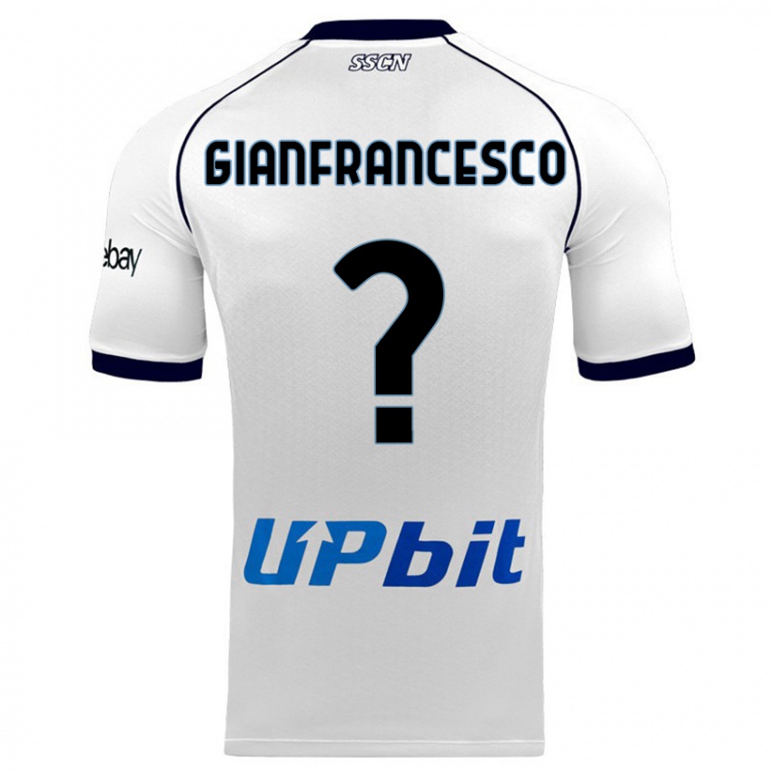 Herren Sergio Gianfrancesco #0 Weiß Auswärtstrikot Trikot 2023/24 T-Shirt