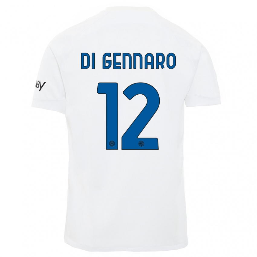 Herren Raffaele Di Gennaro #12 Weiß Auswärtstrikot Trikot 2023/24 T-Shirt