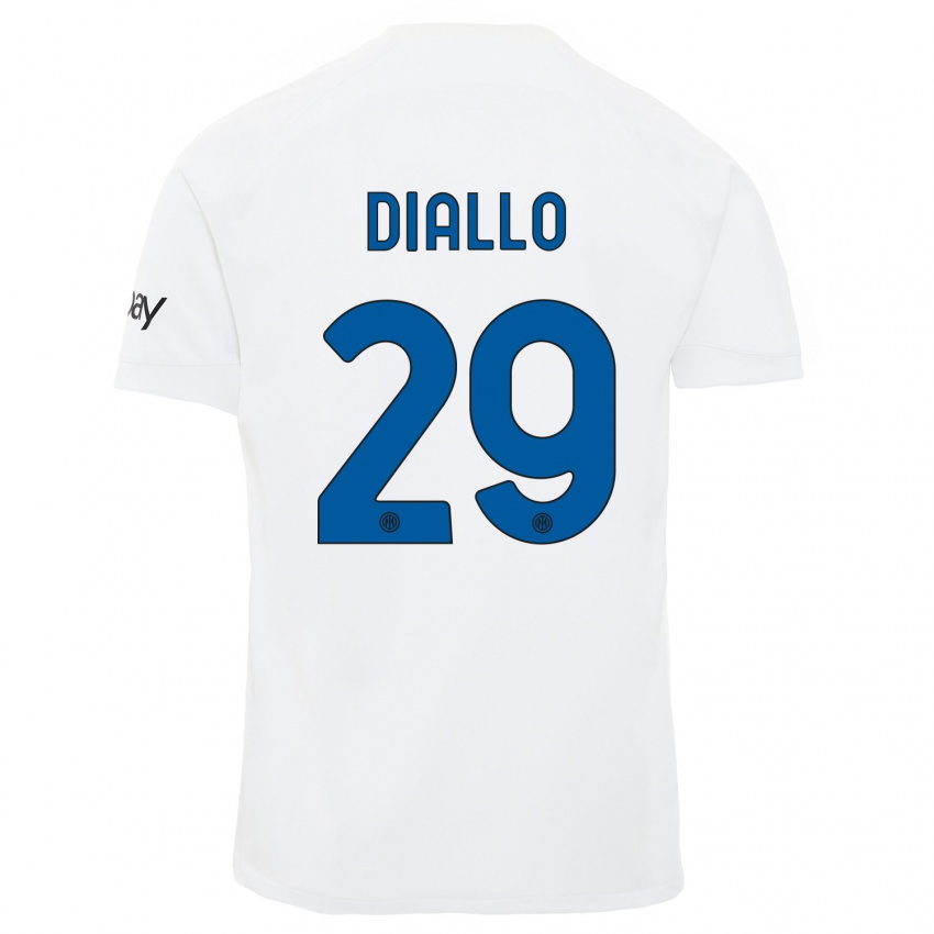 Herren Oumar Diallo #29 Weiß Auswärtstrikot Trikot 2023/24 T-Shirt