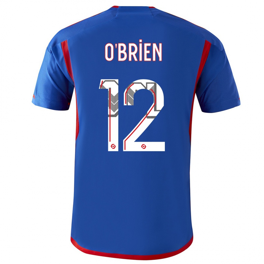 Herren Jake O'brien #12 Blau Rot Auswärtstrikot Trikot 2023/24 T-Shirt