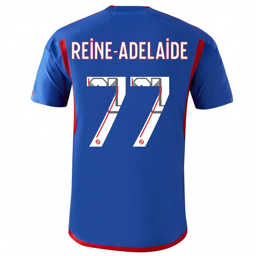Herren Jeff Reine-Adelaide #77 Blau Rot Auswärtstrikot Trikot 2023/24 T-Shirt