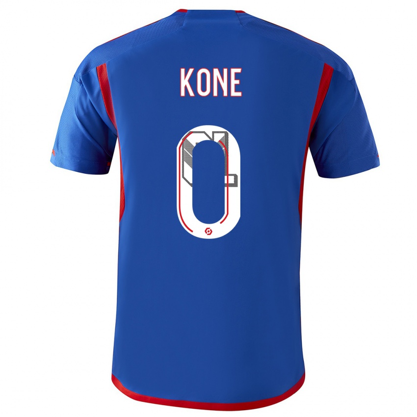 Herren Youssouf Kone #0 Blau Rot Auswärtstrikot Trikot 2023/24 T-Shirt