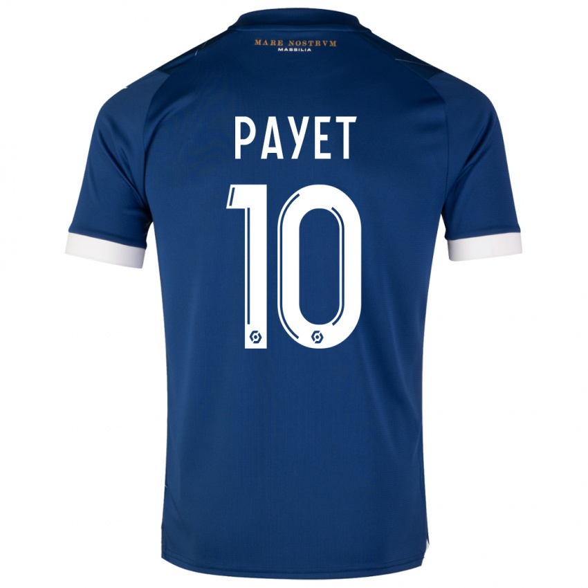 Herren Dimitri Payet #10 Dunkelblau Auswärtstrikot Trikot 2023/24 T-Shirt