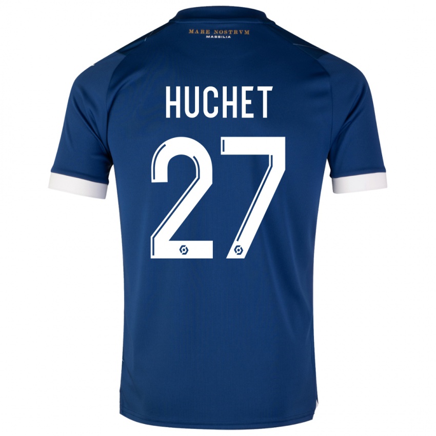 Herren Sarah Huchet #27 Dunkelblau Auswärtstrikot Trikot 2023/24 T-Shirt