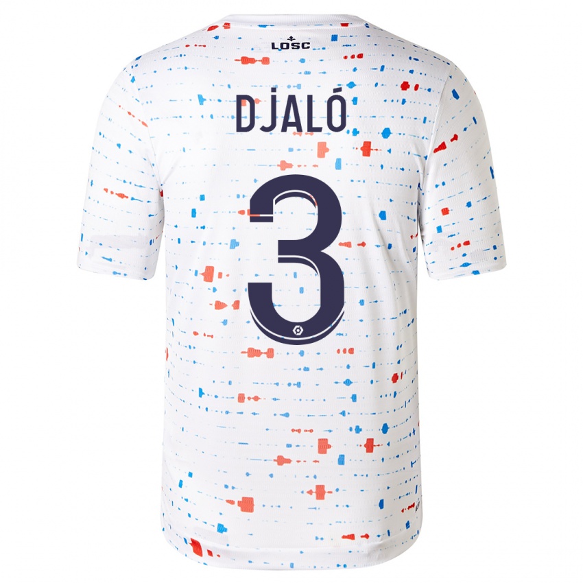 Herren Tiago Djalo #3 Weiß Auswärtstrikot Trikot 2023/24 T-Shirt