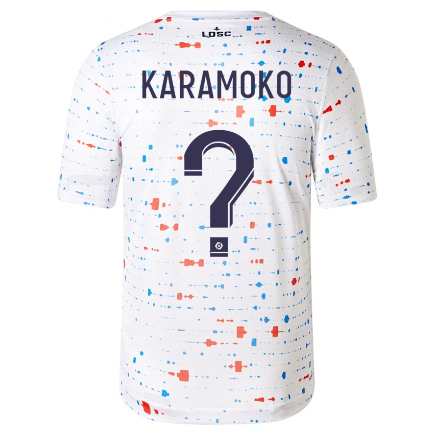 Herren Ibrahim Karamoko #0 Weiß Auswärtstrikot Trikot 2023/24 T-Shirt