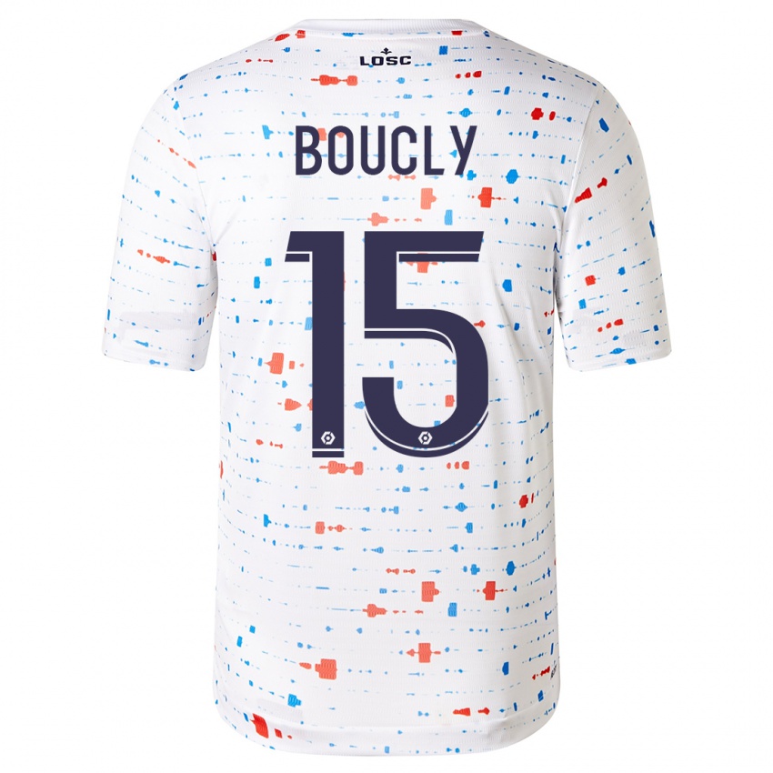 Herren Maite Boucly #15 Weiß Auswärtstrikot Trikot 2023/24 T-Shirt