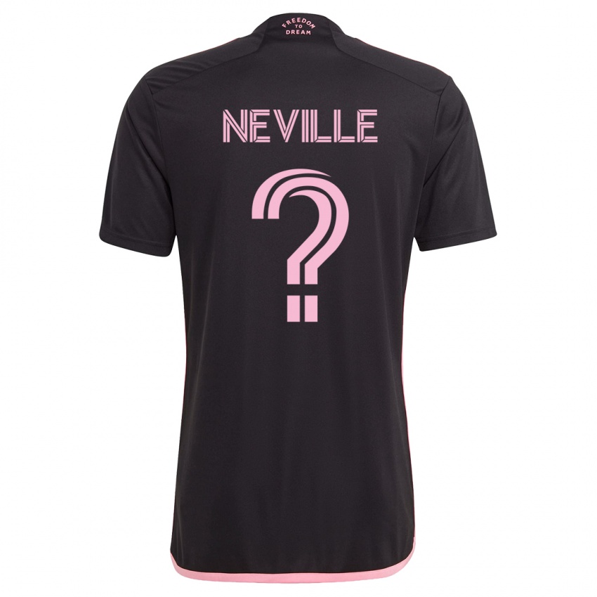 Herren Harvey Neville #0 Schwarz Auswärtstrikot Trikot 2023/24 T-Shirt