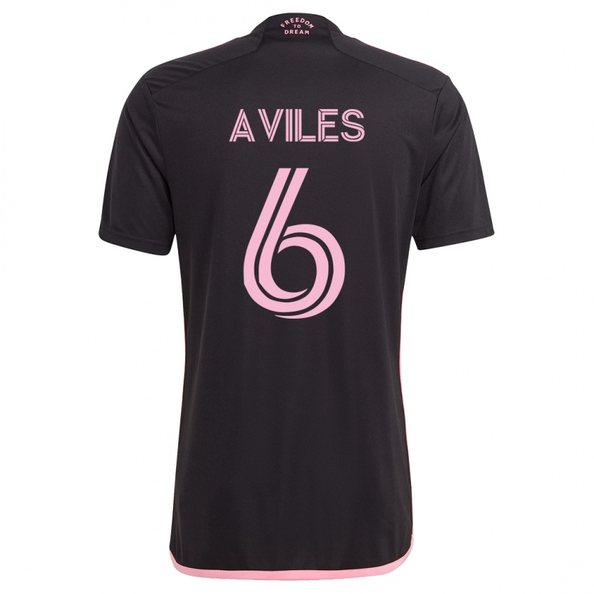 Herren Tomás Avilés #6 Schwarz Auswärtstrikot Trikot 2023/24 T-Shirt