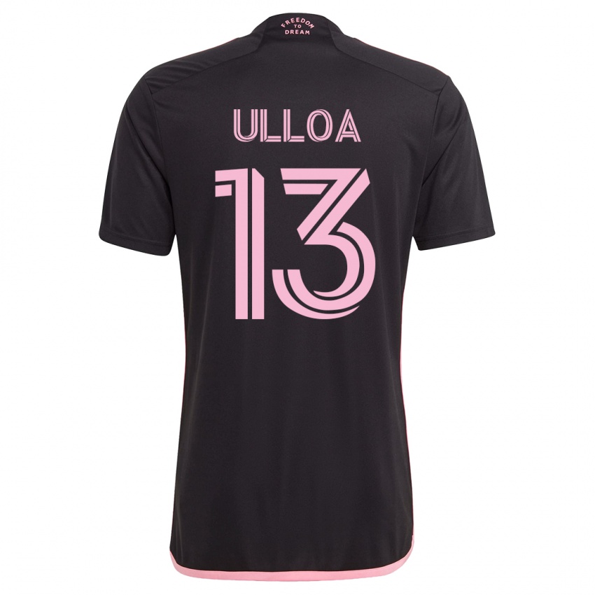 Herren Víctor Ulloa #13 Schwarz Auswärtstrikot Trikot 2023/24 T-Shirt
