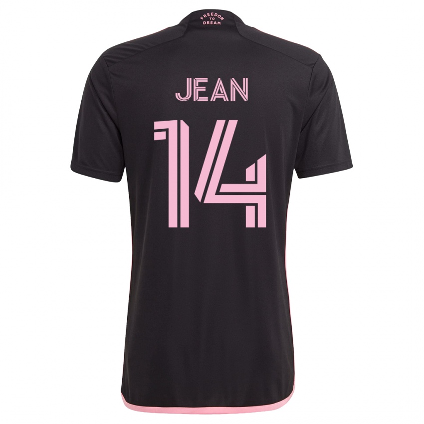 Herren Corentin Jean #14 Schwarz Auswärtstrikot Trikot 2023/24 T-Shirt