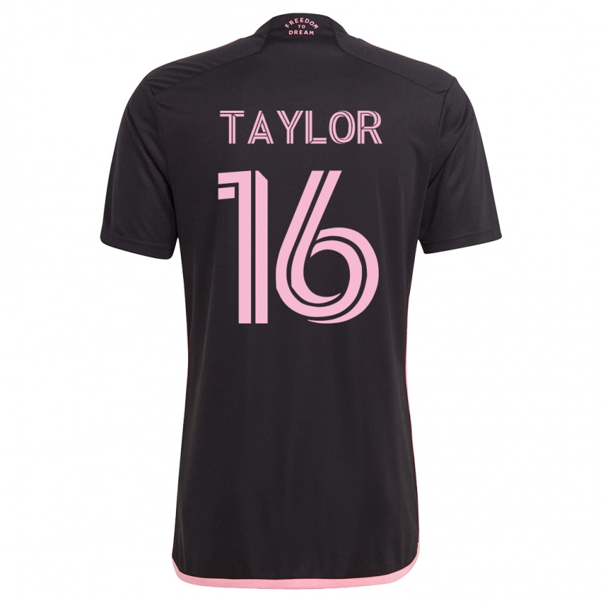 Herren Robert Taylor #16 Schwarz Auswärtstrikot Trikot 2023/24 T-Shirt