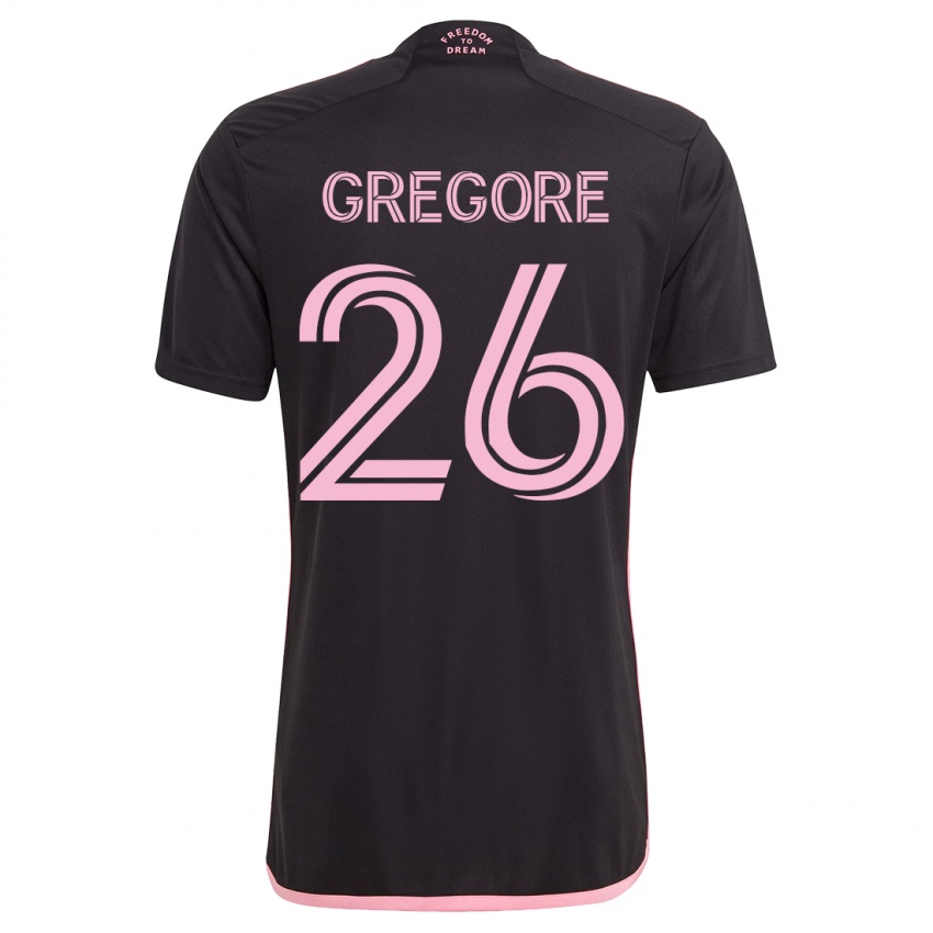 Herren Gregore #26 Schwarz Auswärtstrikot Trikot 2023/24 T-Shirt