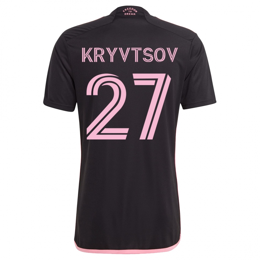Herren Sergiy Kryvtsov #27 Schwarz Auswärtstrikot Trikot 2023/24 T-Shirt