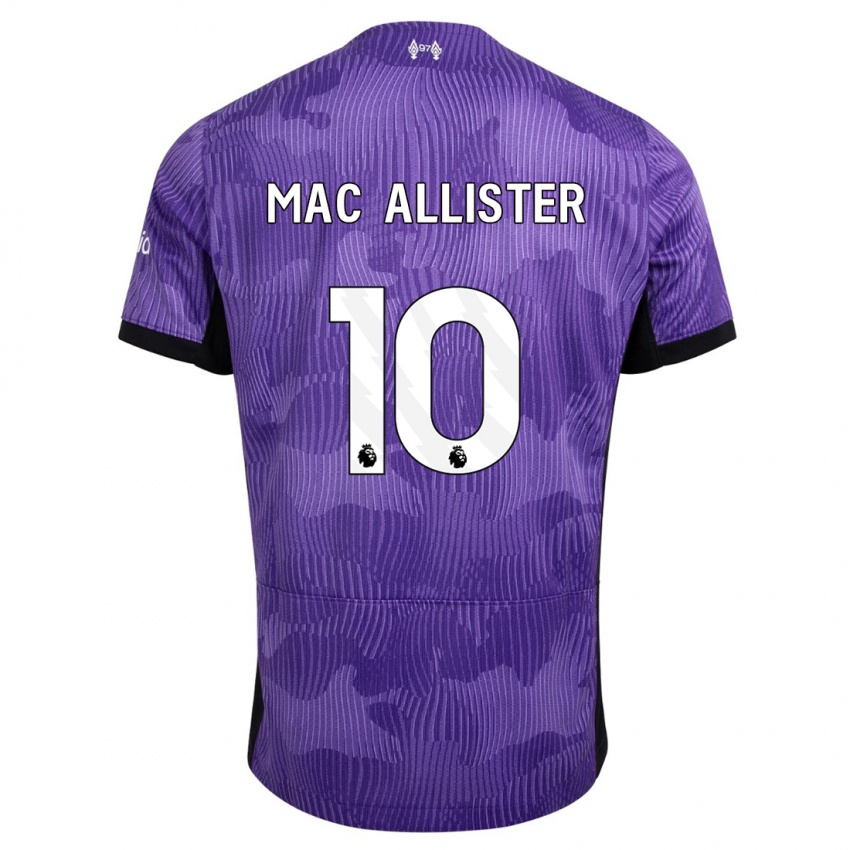Herren Alexis Mac Allister #10 Lila Ausweichtrikot Trikot 2023/24 T-Shirt
