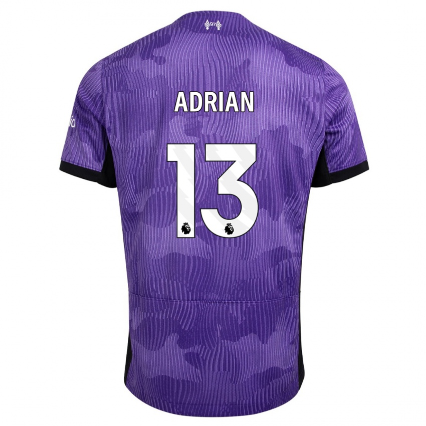 Herren Adrian #13 Lila Ausweichtrikot Trikot 2023/24 T-Shirt