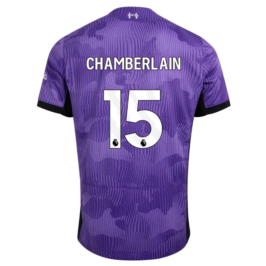 Herren Alex Oxlade Chamberlain #15 Lila Ausweichtrikot Trikot 2023/24 T-Shirt