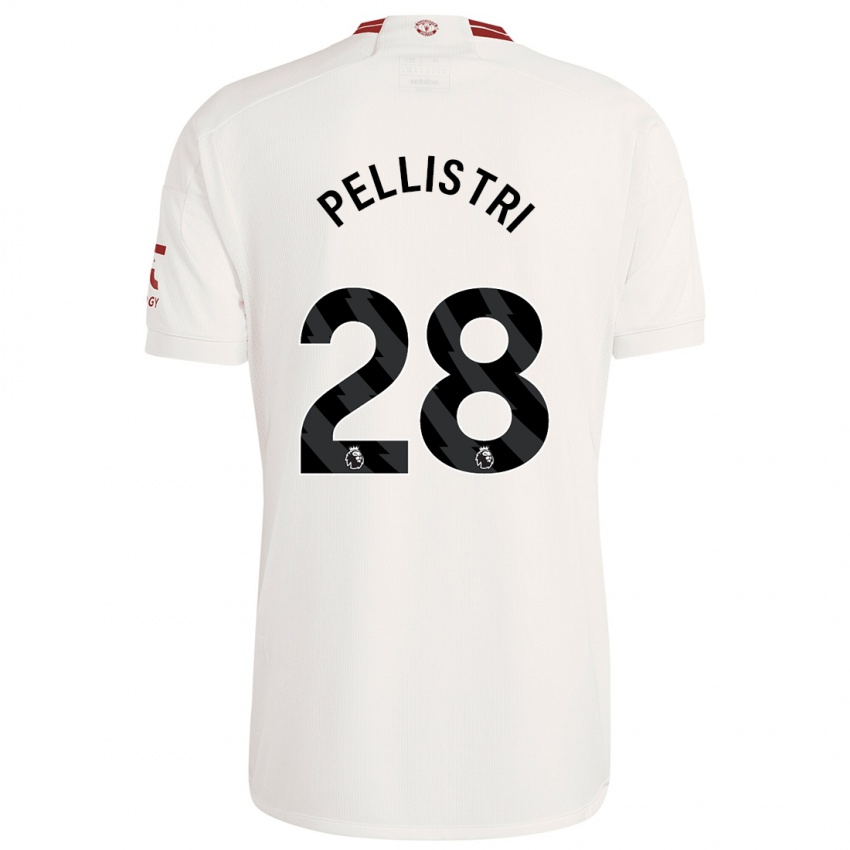 Herren Facundo Pellistri #28 Weiß Ausweichtrikot Trikot 2023/24 T-Shirt