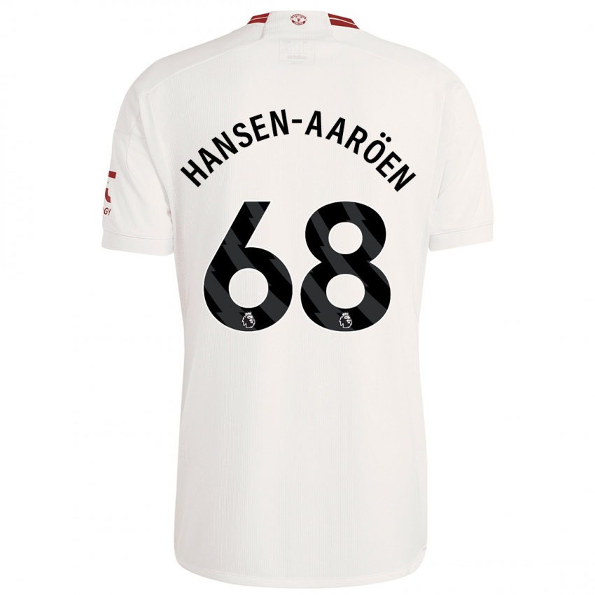 Herren Isak Hansen-Aaröen #68 Weiß Ausweichtrikot Trikot 2023/24 T-Shirt