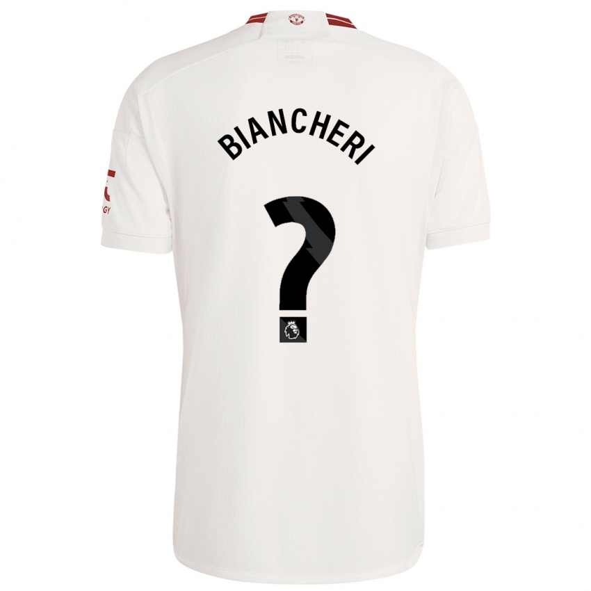 Herren Gabriele Biancheri #0 Weiß Ausweichtrikot Trikot 2023/24 T-Shirt