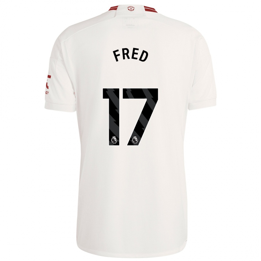 Herren Fred #17 Weiß Ausweichtrikot Trikot 2023/24 T-Shirt