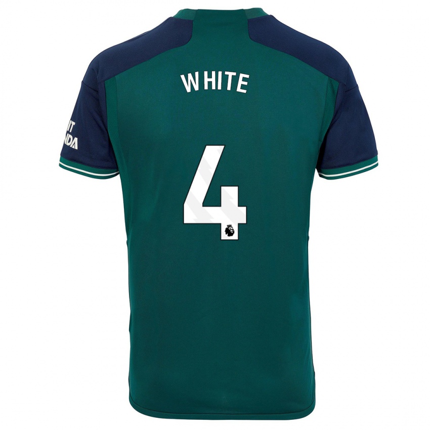 Herren Ben White #4 Grün Ausweichtrikot Trikot 2023/24 T-Shirt