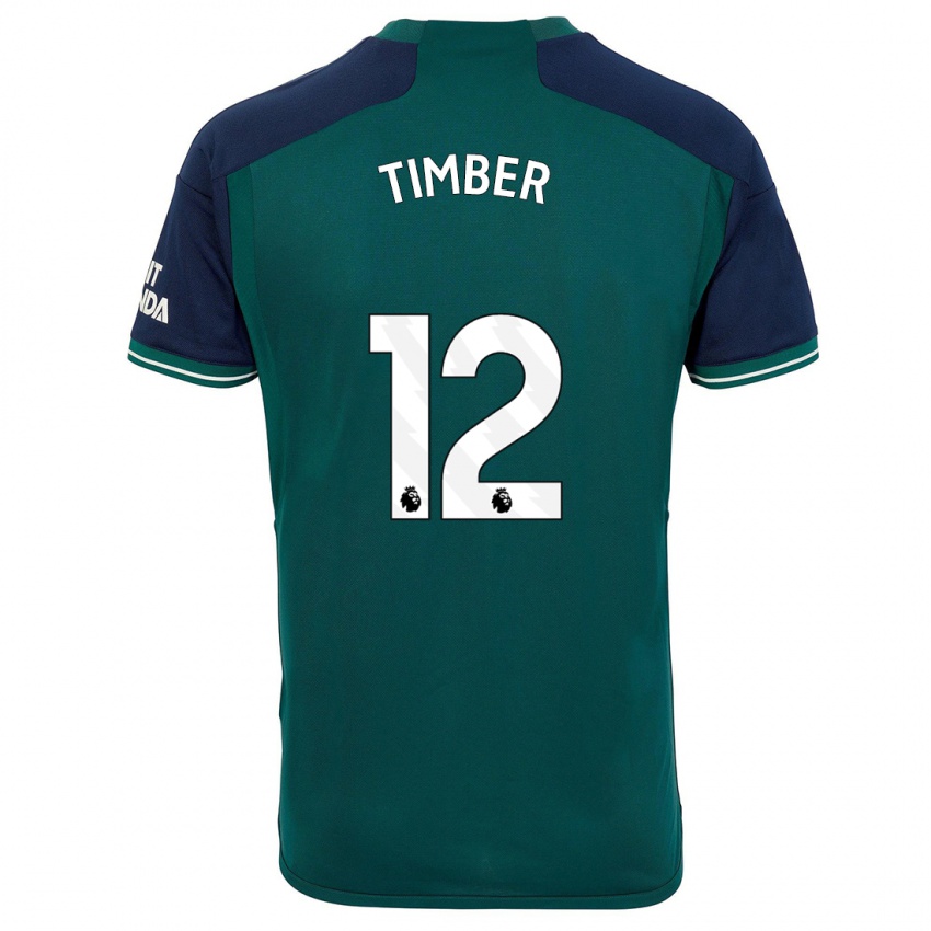Herren Jurrien Timber #12 Grün Ausweichtrikot Trikot 2023/24 T-Shirt