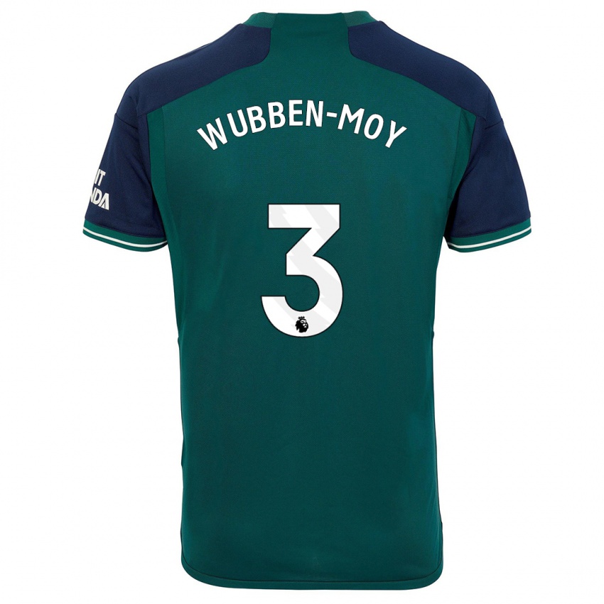 Herren Lotte Wubben-Moy #3 Grün Ausweichtrikot Trikot 2023/24 T-Shirt