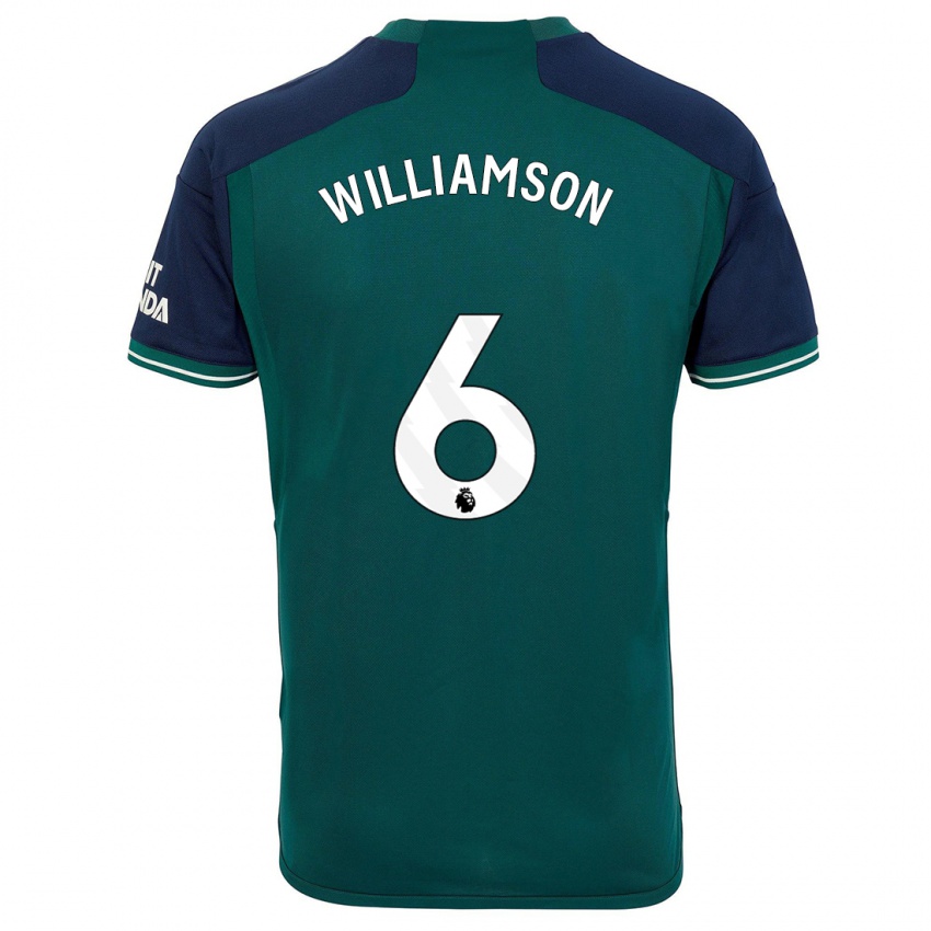 Herren Leah Williamson #6 Grün Ausweichtrikot Trikot 2023/24 T-Shirt