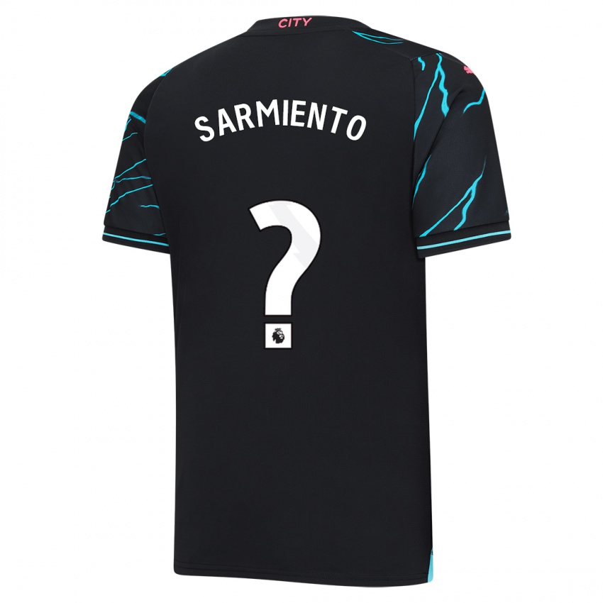 Herren Darío Sarmiento #0 Dunkelblau Ausweichtrikot Trikot 2023/24 T-Shirt