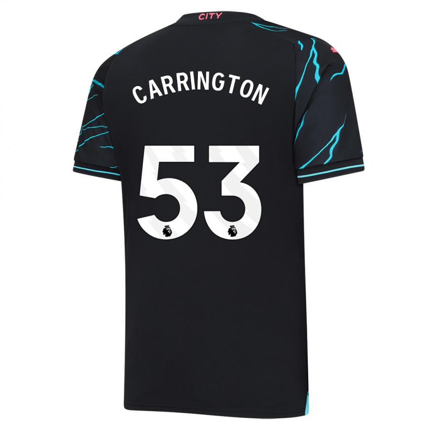 Herren Ezra Carrington #53 Dunkelblau Ausweichtrikot Trikot 2023/24 T-Shirt