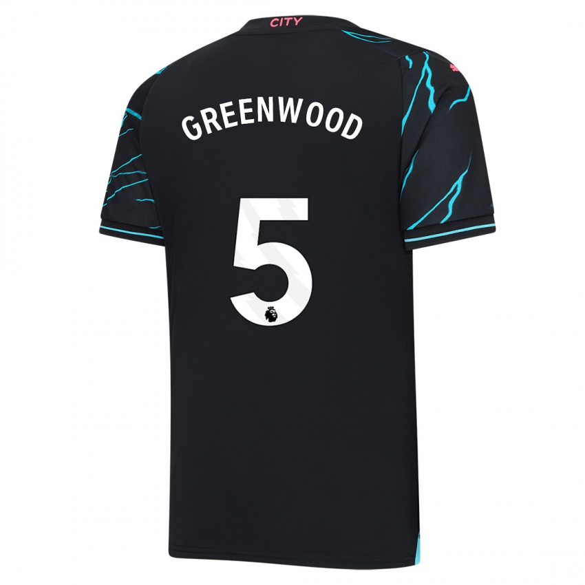Herren Alex Greenwood #5 Dunkelblau Ausweichtrikot Trikot 2023/24 T-Shirt