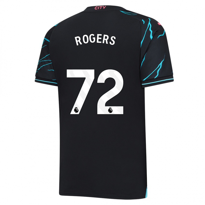 Herren Morgan Rogers #72 Dunkelblau Ausweichtrikot Trikot 2023/24 T-Shirt