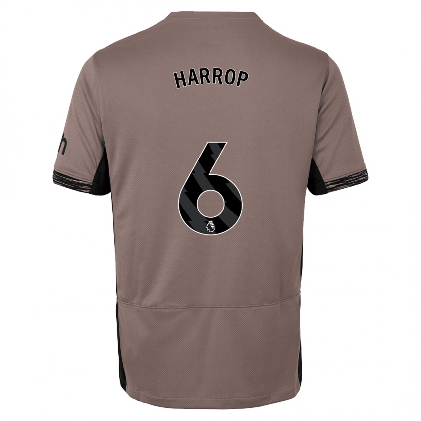 Herren Kerys Harrop #6 Dunkelbeige Ausweichtrikot Trikot 2023/24 T-Shirt