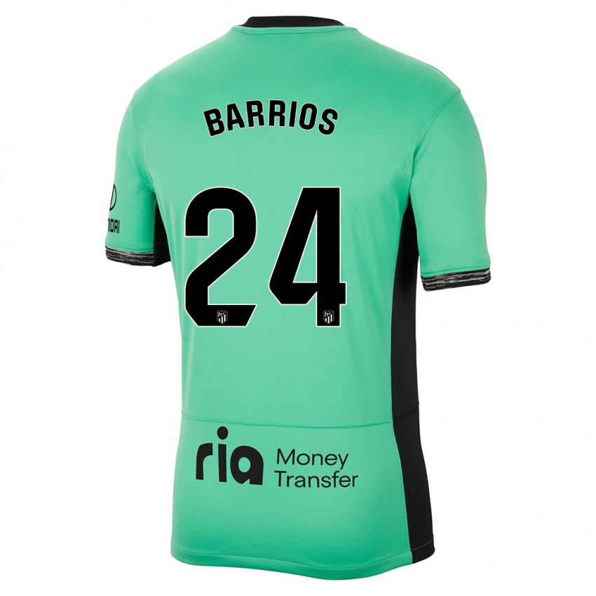 Herren Pablo Barrios #24 Frühlingsgrün Ausweichtrikot Trikot 2023/24 T-Shirt