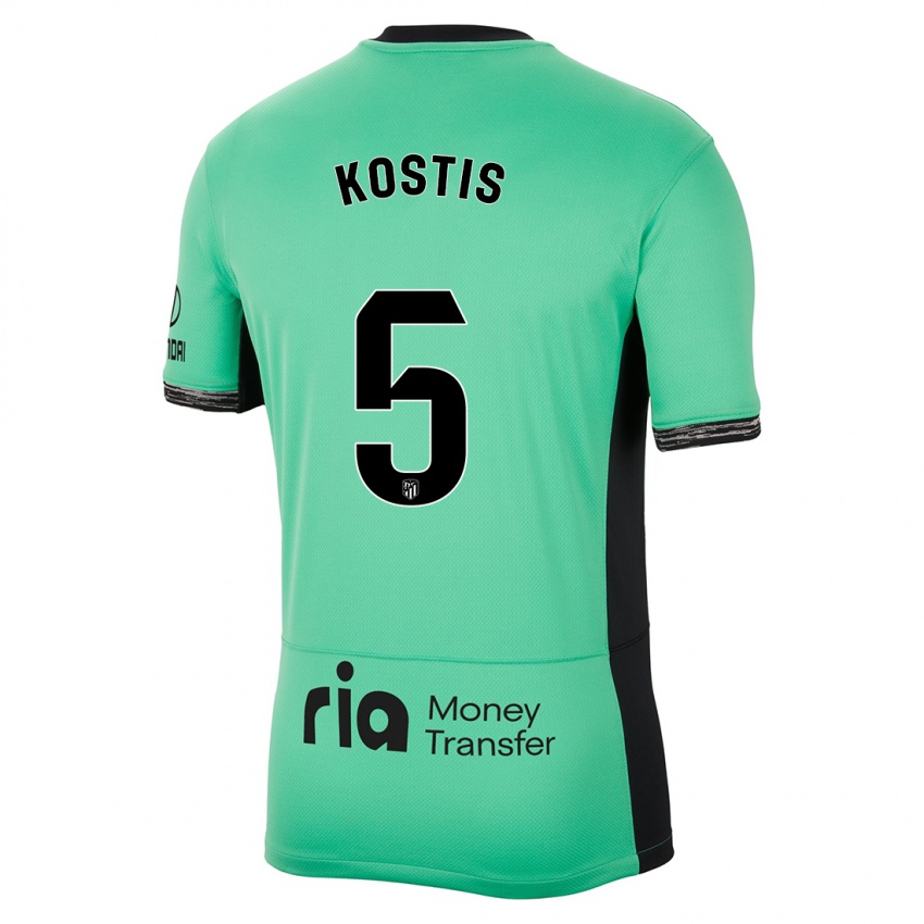 Herren Ilias Kostis #5 Frühlingsgrün Ausweichtrikot Trikot 2023/24 T-Shirt