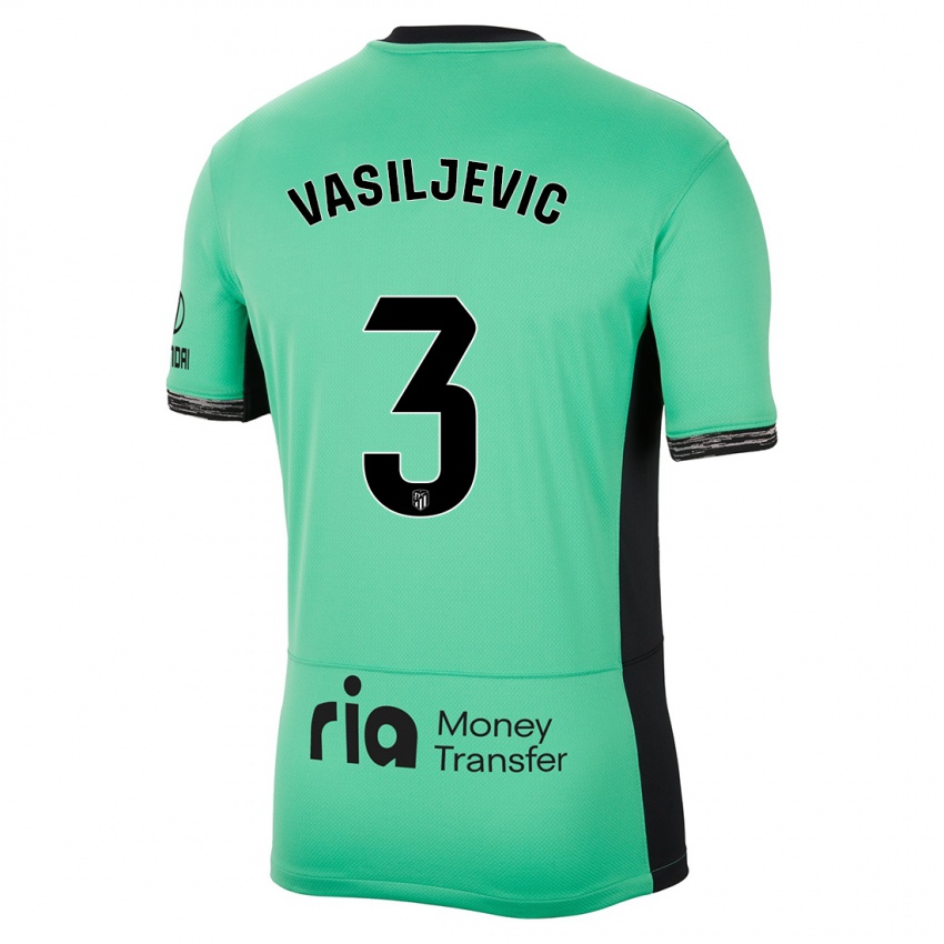 Herren Ivan Vasiljevic #3 Frühlingsgrün Ausweichtrikot Trikot 2023/24 T-Shirt