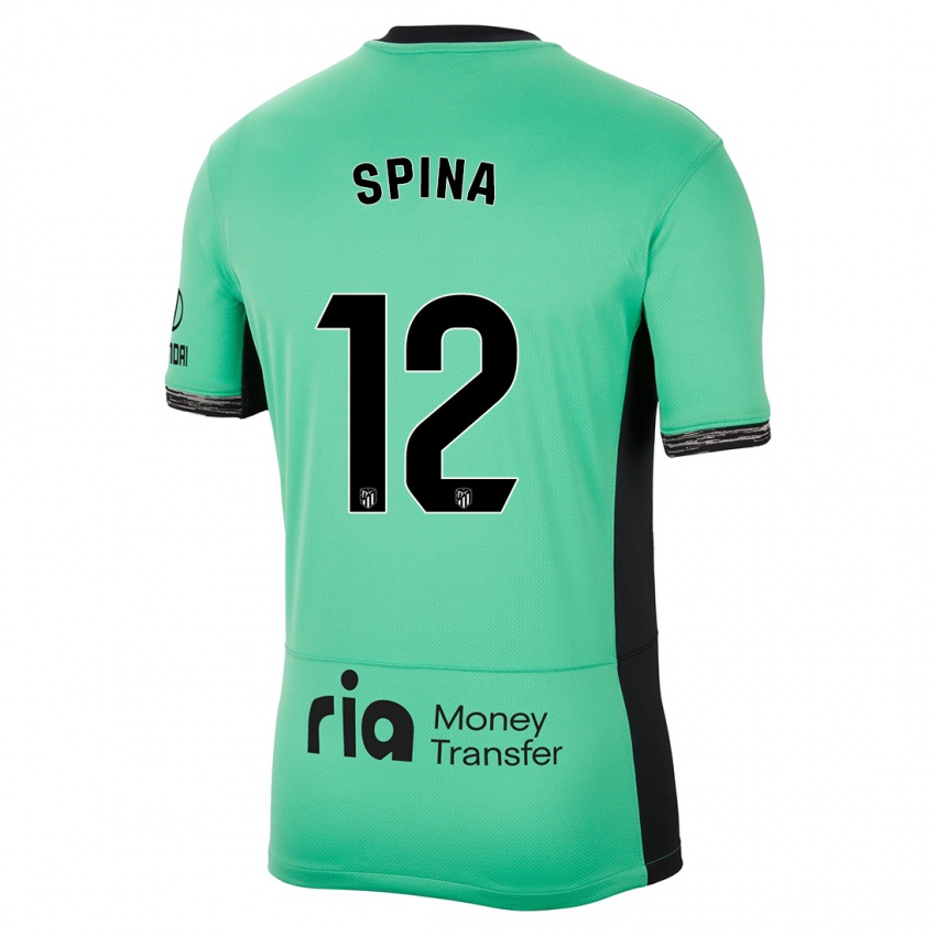 Herren Gerónimo Spina #12 Frühlingsgrün Ausweichtrikot Trikot 2023/24 T-Shirt