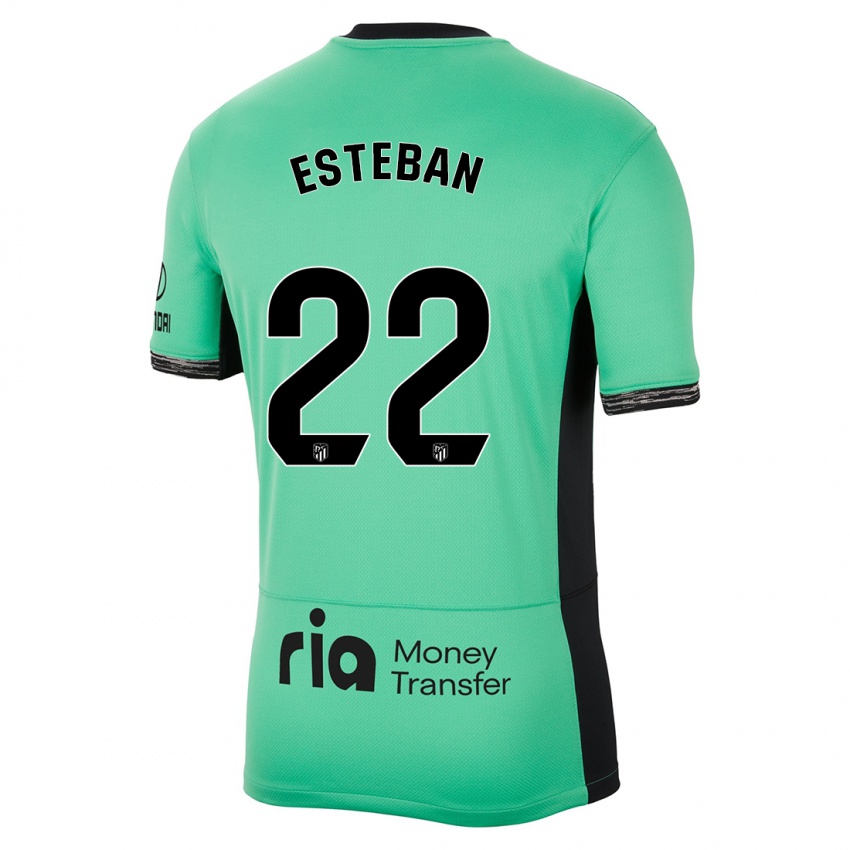 Herren Paco Esteban #22 Frühlingsgrün Ausweichtrikot Trikot 2023/24 T-Shirt