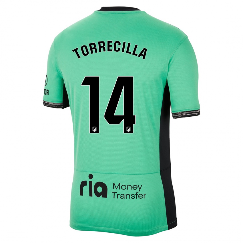 Herren Virginia Torrecilla #14 Frühlingsgrün Ausweichtrikot Trikot 2023/24 T-Shirt