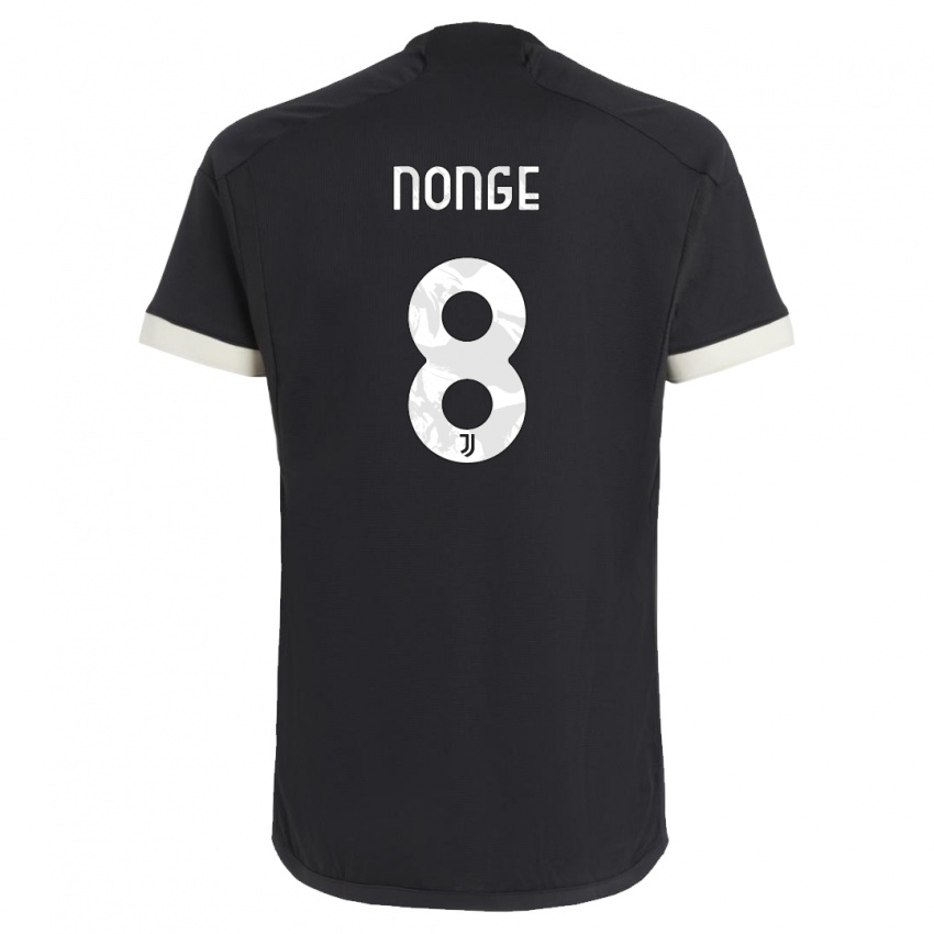Herren Joseph Nonge #8 Schwarz Ausweichtrikot Trikot 2023/24 T-Shirt