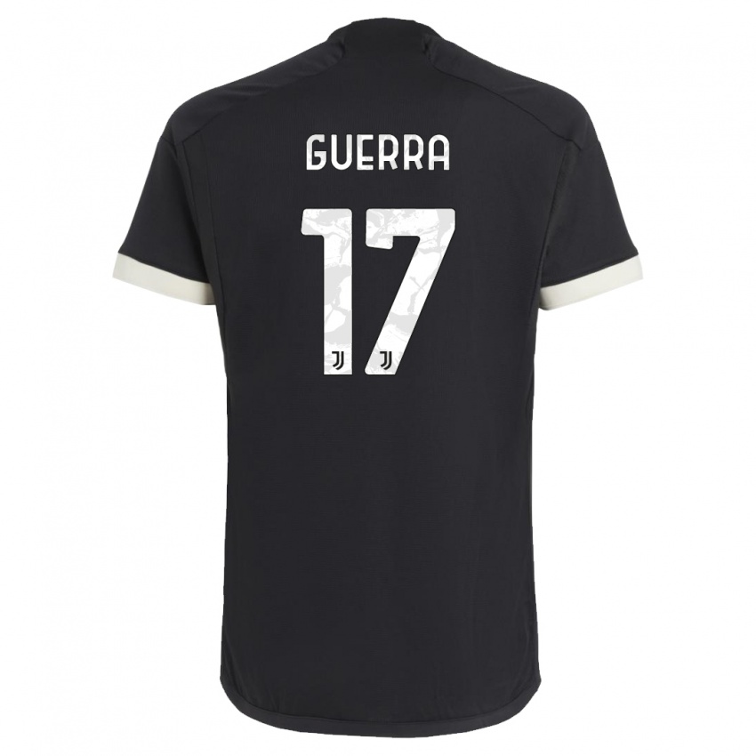 Herren Simone Guerra #17 Schwarz Ausweichtrikot Trikot 2023/24 T-Shirt