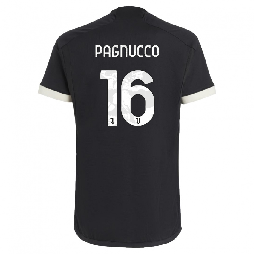 Herren Filippo Pagnucco #16 Schwarz Ausweichtrikot Trikot 2023/24 T-Shirt