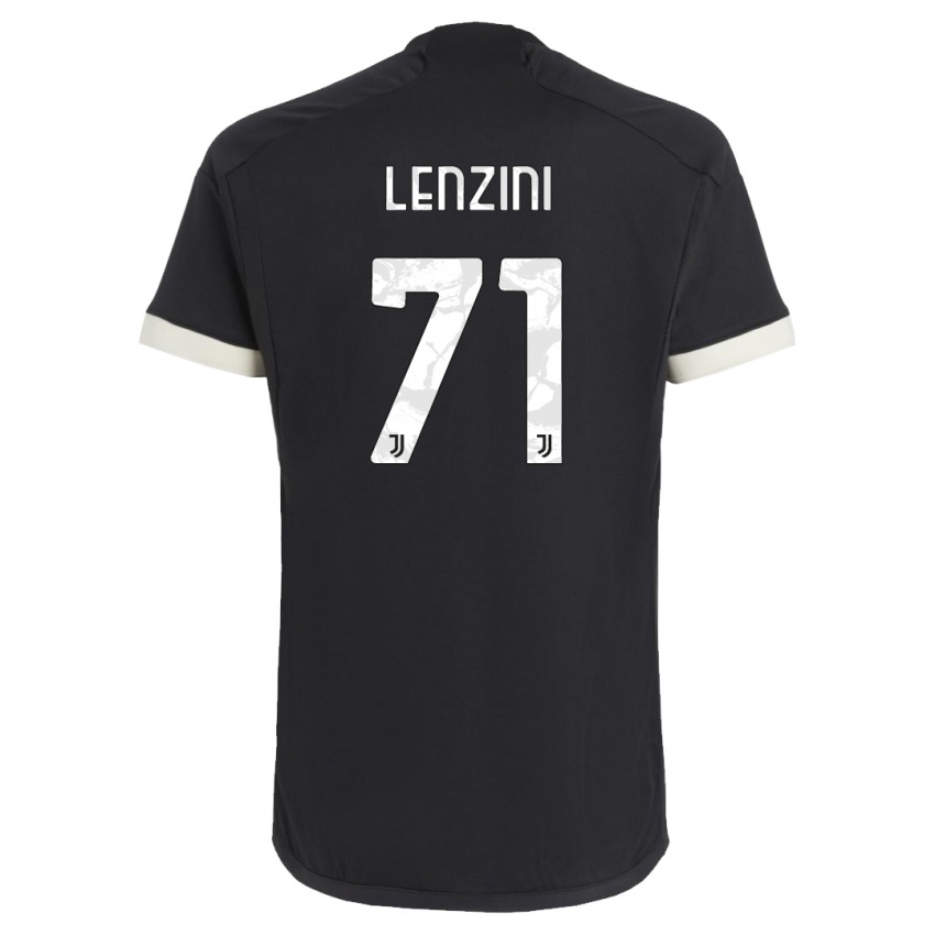 Herren Martina Lenzini #71 Schwarz Ausweichtrikot Trikot 2023/24 T-Shirt