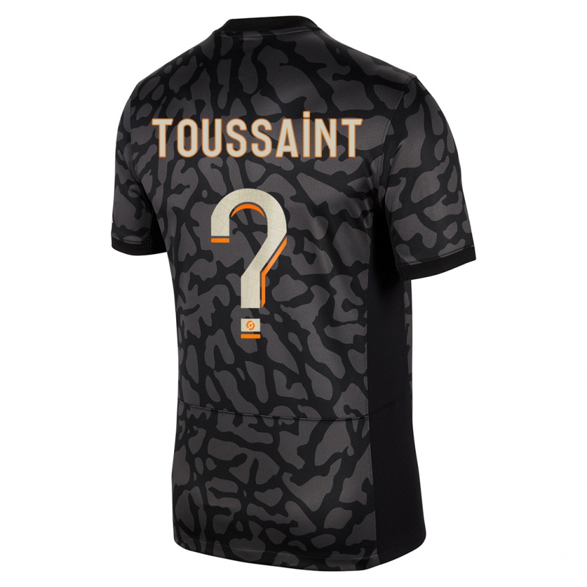 Herren Oceane Toussaint #0 Schwarz Ausweichtrikot Trikot 2023/24 T-Shirt