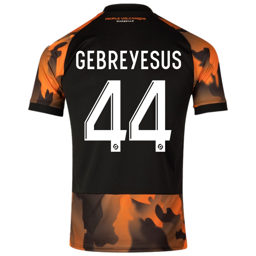 Herren Esey Gebreyesus #44 Schwarzorange Ausweichtrikot Trikot 2023/24 T-Shirt