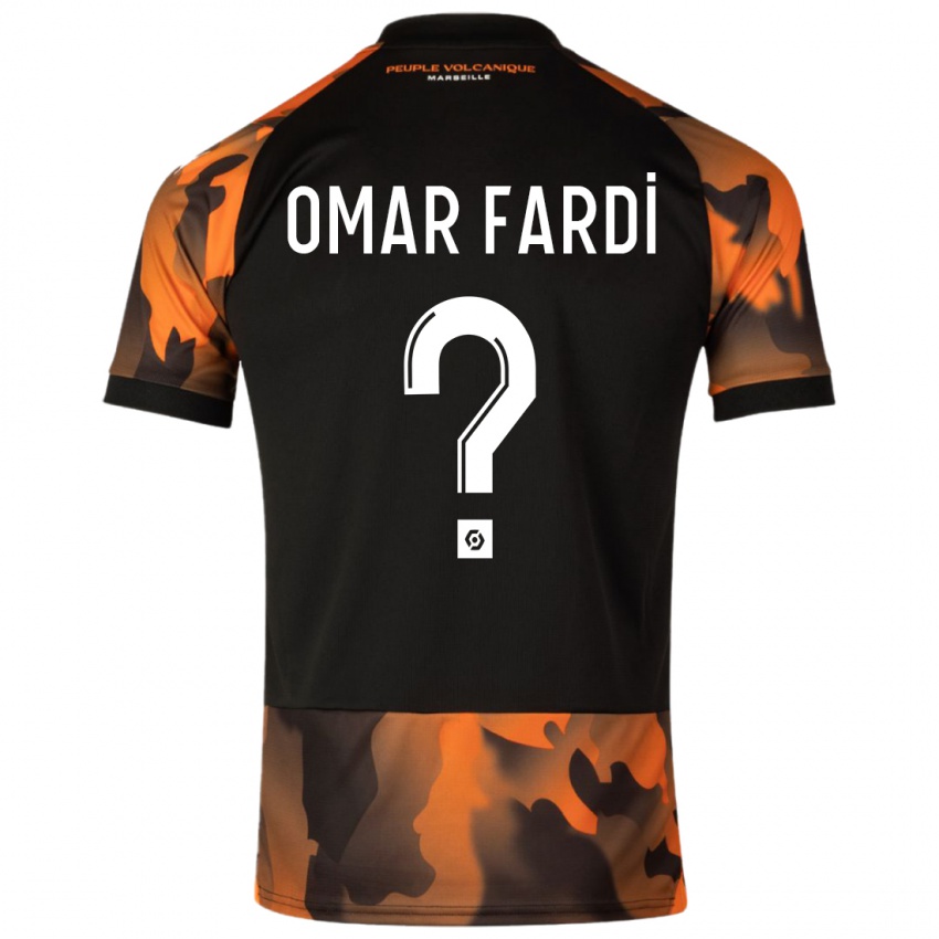 Herren El Omar Fardi #0 Schwarzorange Ausweichtrikot Trikot 2023/24 T-Shirt