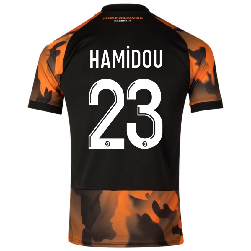 Herren Jamila Hamidou #23 Schwarzorange Ausweichtrikot Trikot 2023/24 T-Shirt